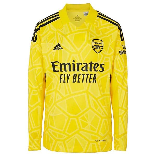 Tailandia Camiseta Arsenal Portero ML 2022-23 Amarillo